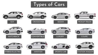all types of cars